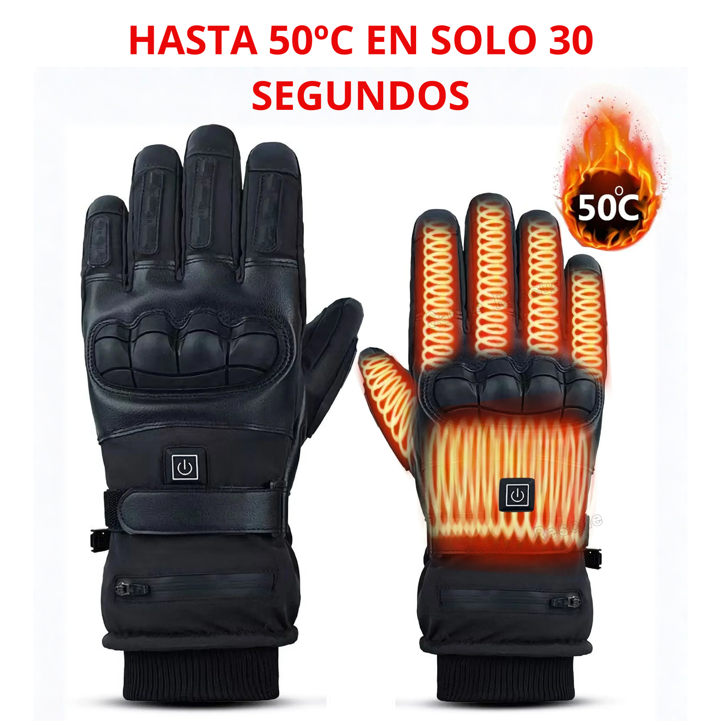 Guantes calefactables para moto