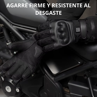 Guantes calefactables para moto