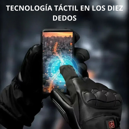 Guantes calefactables para moto